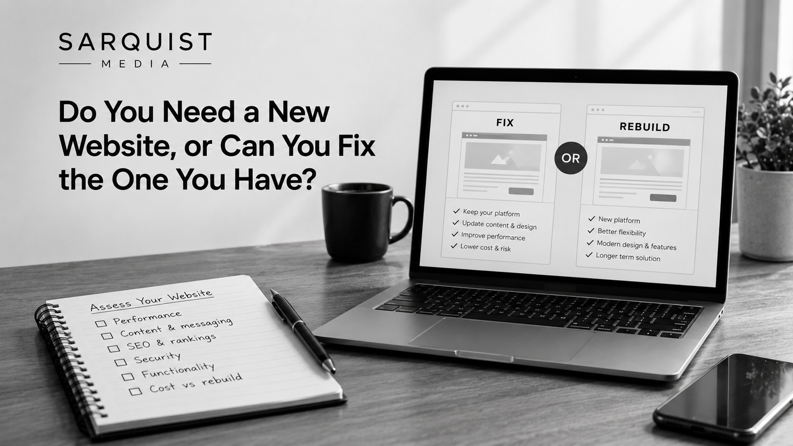 Do you need a new website, or can you fix the one you have?