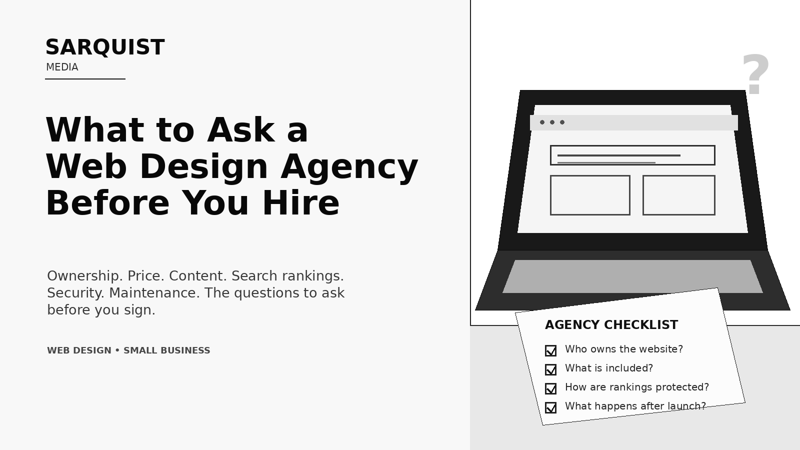 What to ask a web design agency before you hire them